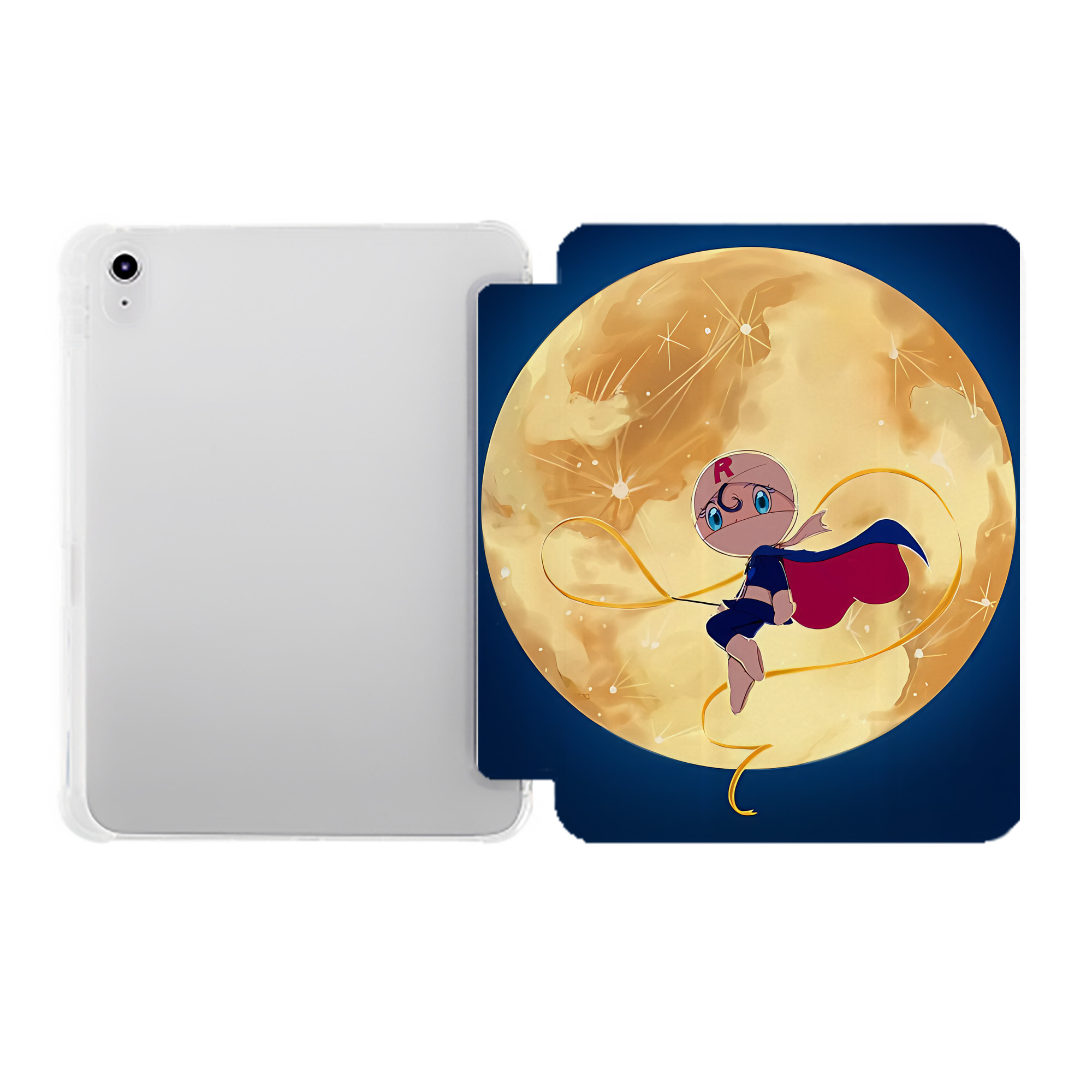 （画像用） アンパンマン Anpanman IPad ケース ペン収納付き 三つ折りスタンド PUレザー×シリコン 対応機種9.5/10.5/10.9インチ